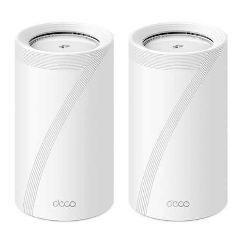 TP-Link Deco BE85 (2-Pack), White, Internal, Mesh system, CE: <20 dBm (2.4 GHz), <30 dBm (5 GHz), <23 dBm(6 GHz), Tri-band (2.4 GHz / 5 GHz / 6 GHz), Wi-Fi 7 (802.11be)